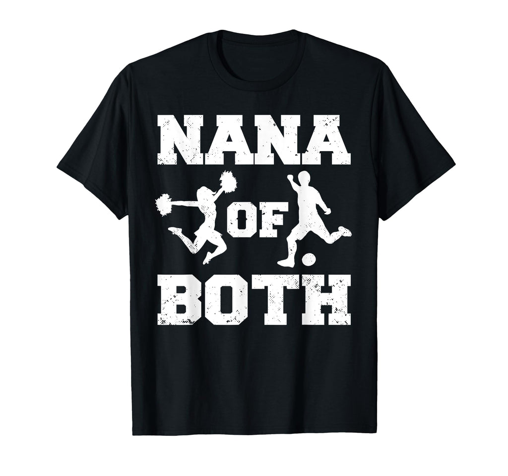 Nana Both Funny Soccer And Cheer Nana T-Shirt - Aesthetic Graphic Men Women
