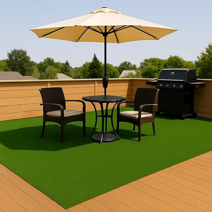 Ottomanson Artificial Turf Golf Hitting Mat 3' x 12' Indoor/Outdoor Waterproof Synthetic Fake Grass for Putting Practice Baseball Football Sports Gym Backyard, Custom Size 2' up to 30'