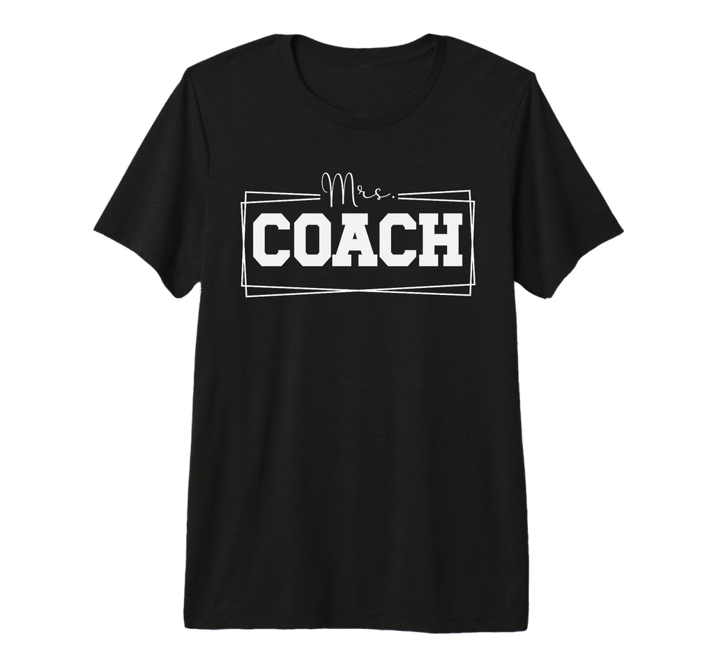 Mrs Coach Soccer Coachs Wife Soccer T-Shirt - Fun Novelty Design Men Women