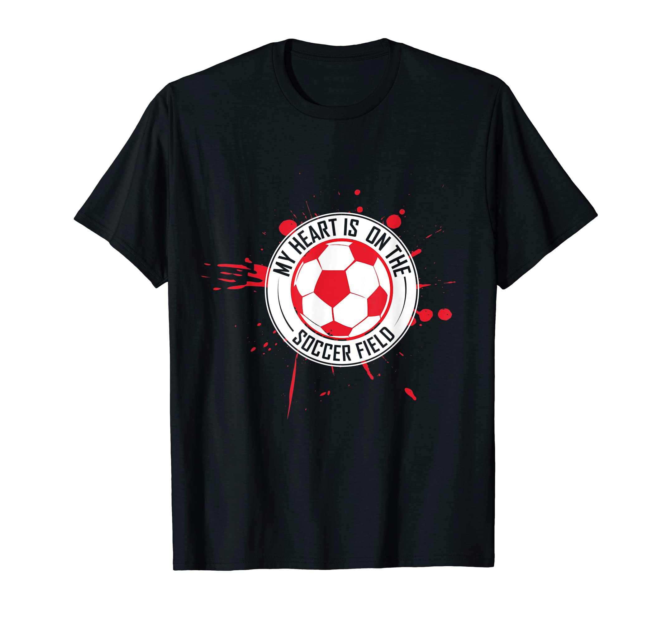 My Heart Is Soccer Field T-Shirt - Graphic Print Men Women