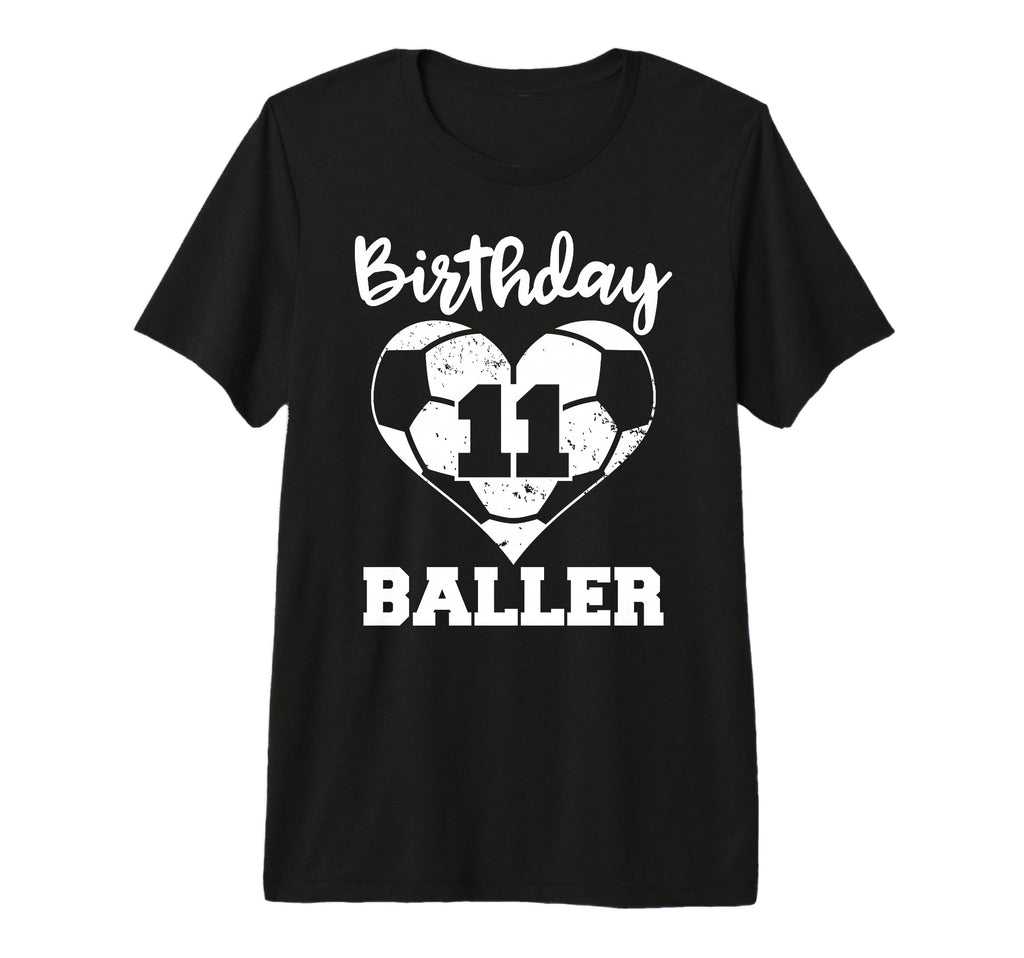 11Th Birthday Baller Funny 11 Year T-Shirt - Fun Novelty Design for Adults