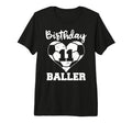 11Th Birthday Baller Funny 11 Year T-Shirt - Fun Novelty Design for Adults