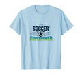 Soccer Is My Superpower Athletic T-Shirt - Unique Graphic Men Women