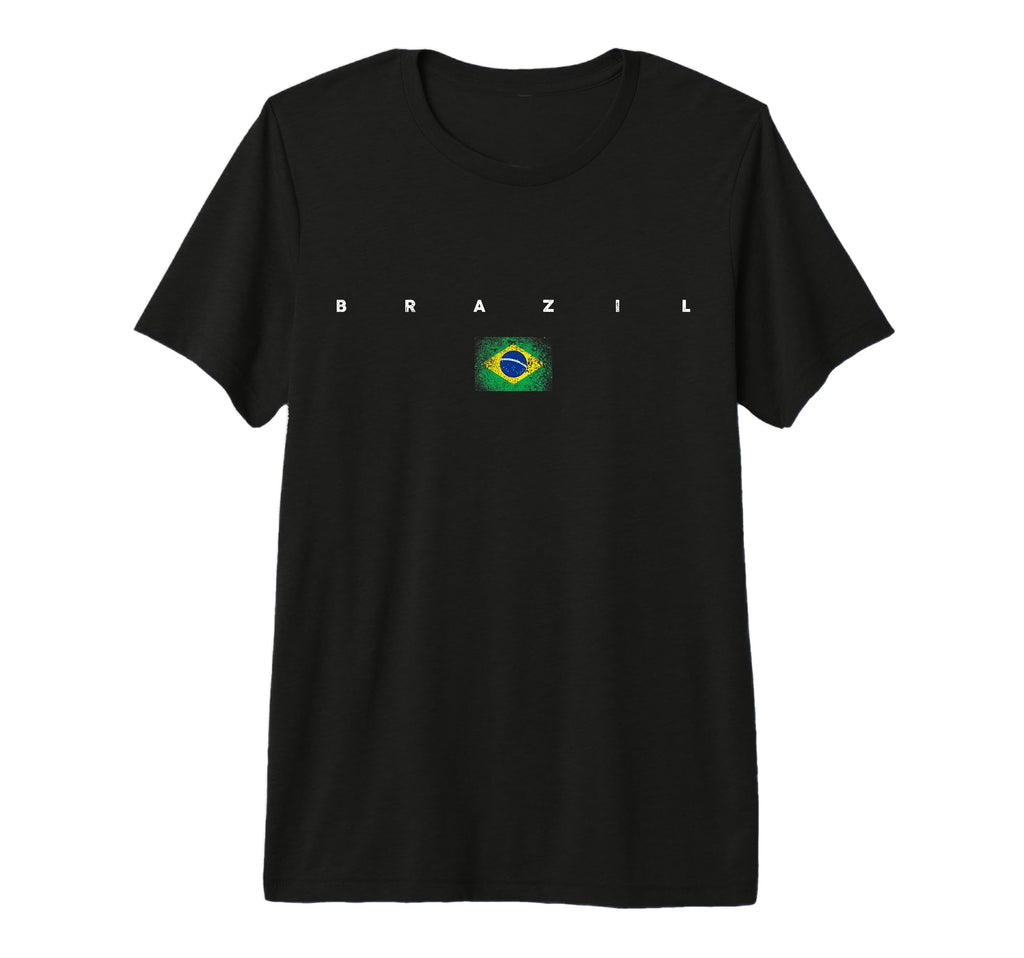 Brazil Flag Pride Soccer Brazilian Football T-Shirt - Graphic Print Unisex
