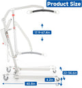 Electric Patient Lift, High-Capacity Rechargeable Battery, Home Premium Folding Electric Patient Lift