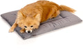 KindTail Dog Crate Pad - Soft Velvet, Reversible Bed - Machine Washable Kennel Mat for Pets up to 15 lbs, Mattress for Cozy Sleeping - 20” x 15” x 1” (Dark Grey, Small)