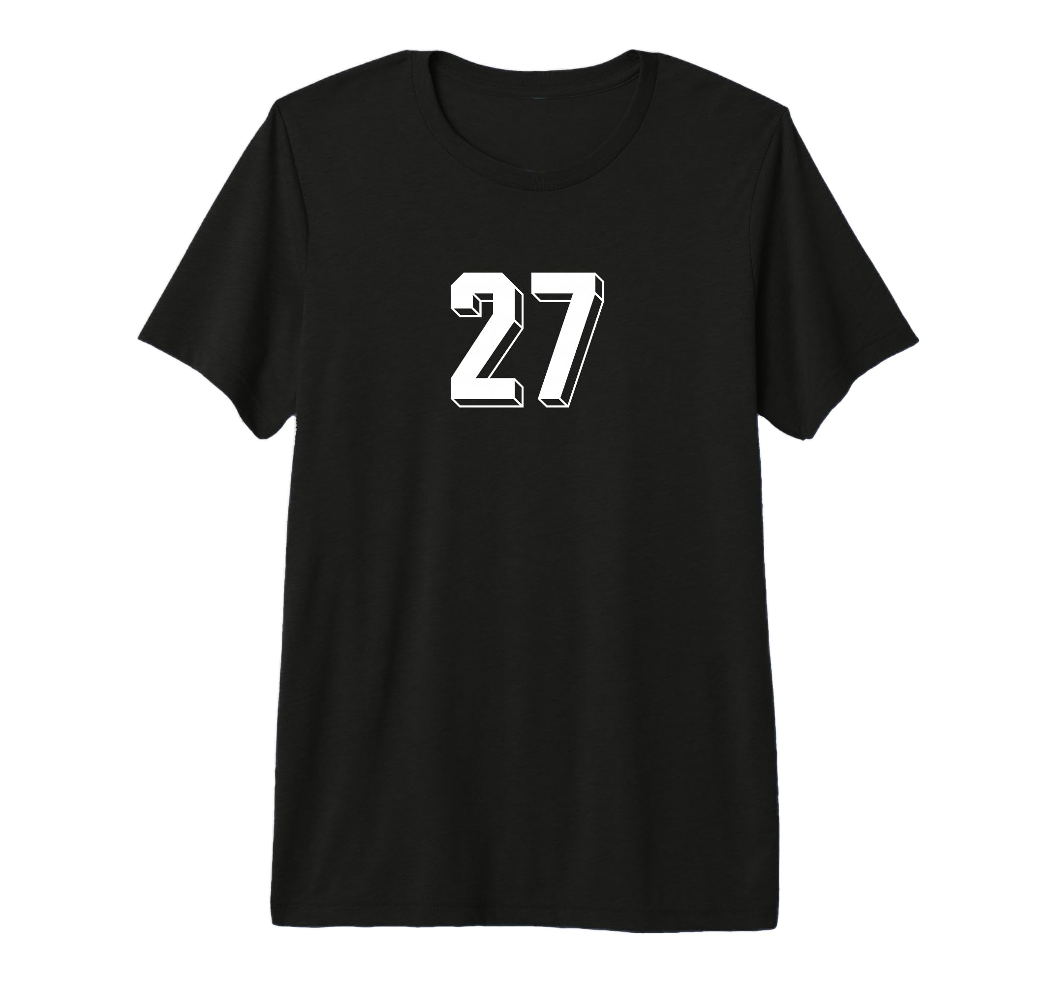 Number 27 80S 90S Soccer Team Jersey T-Shirt - Novelty Apparel Unisex