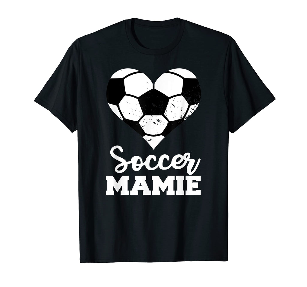 Soccer Mamie Funny Soccer Heart T-Shirt - Unique Graphic for Adults