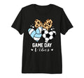 Game Day Vibes Funny Soccer Volleyball T-Shirt - Novelty Apparel Men Women