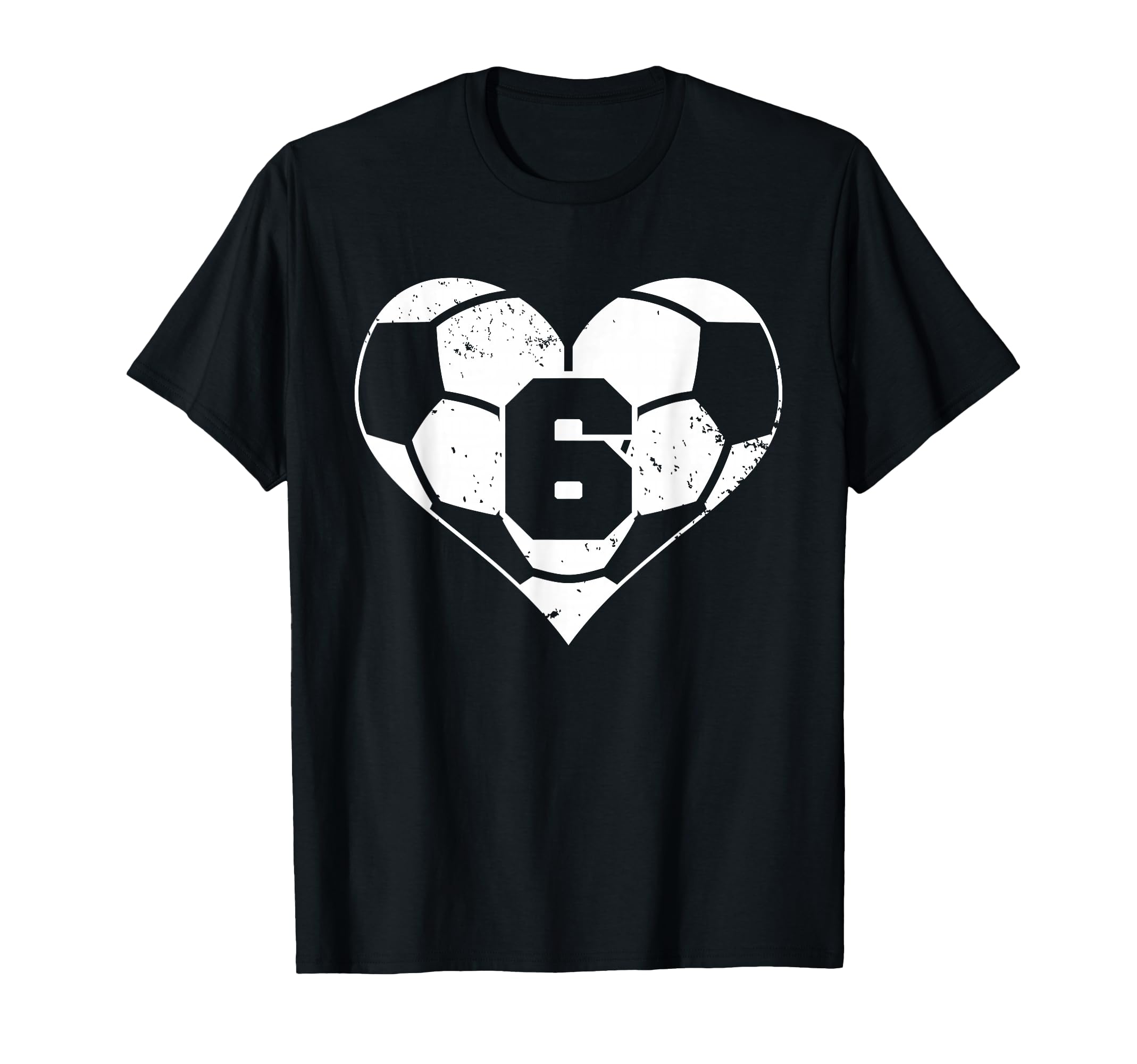 Soccer Number 6 Jersey Funny Soccer T-Shirt - Aesthetic Graphic Men Women