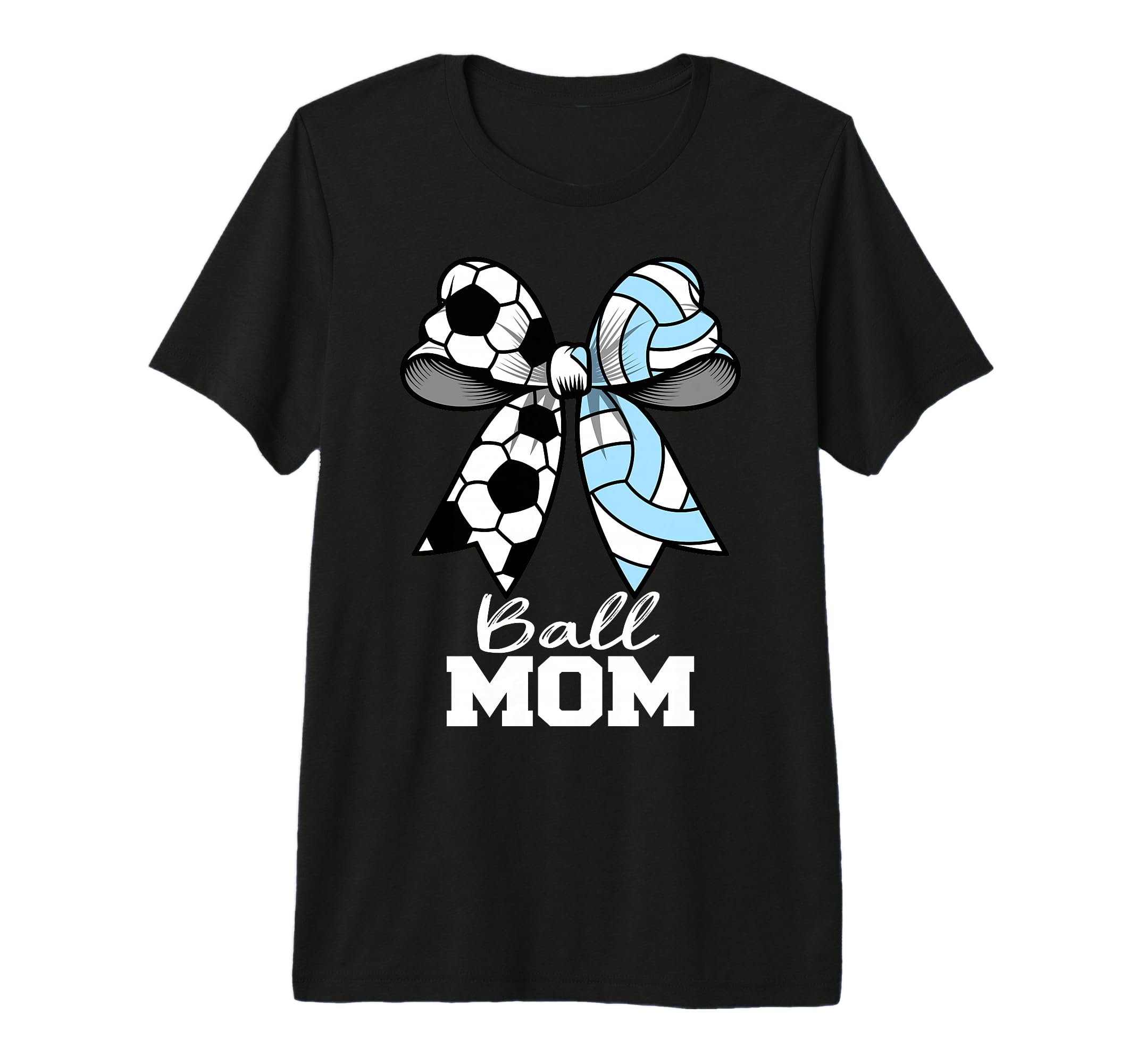 Ball Mom Soccer Volleyball Mom Coquette T-Shirt - Trendy Graphic Men Women