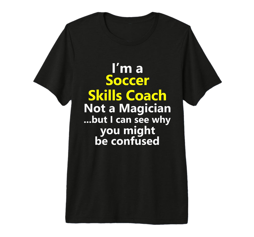 Soccer Skills Coach Coaching School T-Shirt - Minimalist Print Men Women