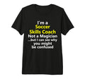 Soccer Skills Coach Coaching School T-Shirt - Minimalist Print Men Women