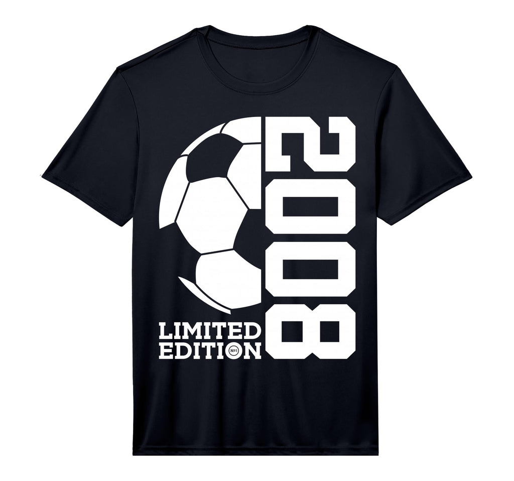 Mens 18Th Birthday Soccer 2008 T-Shirt - Aesthetic Graphic for Adults