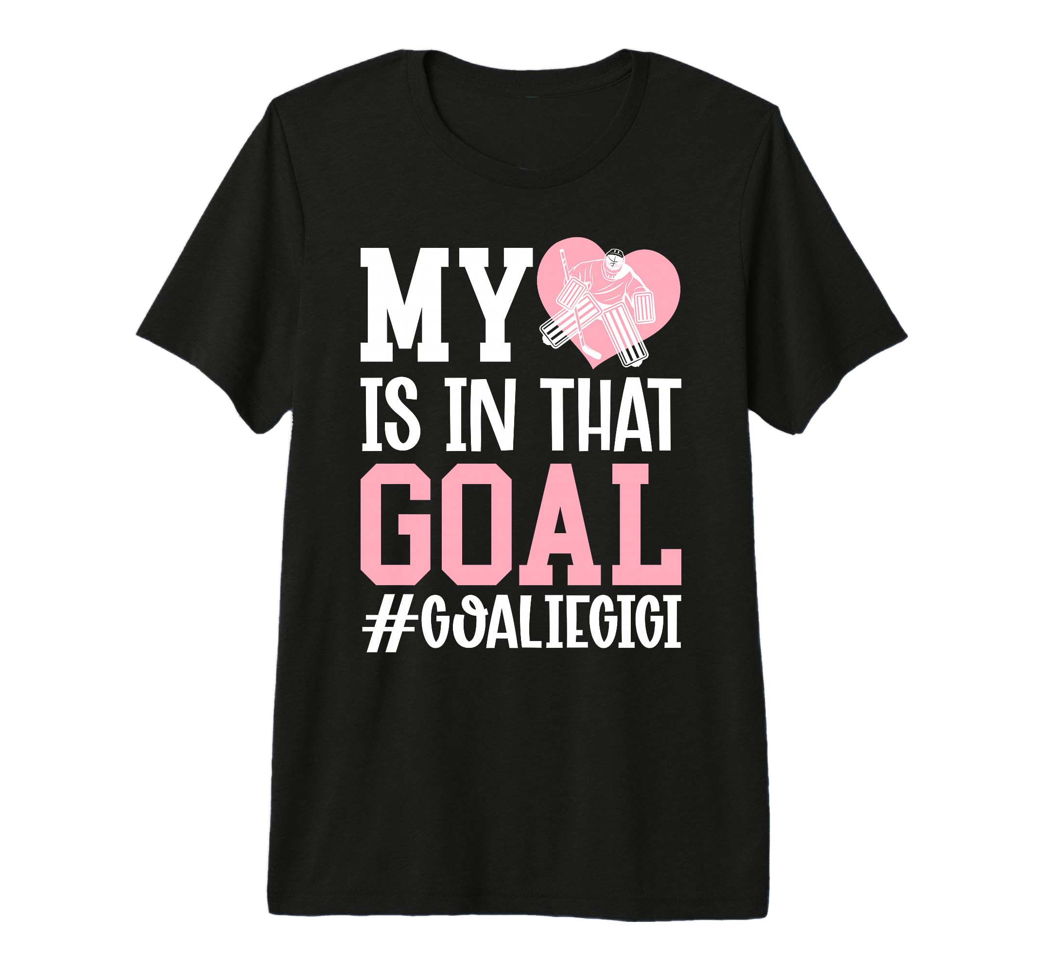 Proud Ice Hockey Goalie Gigi Hockey T-Shirt - Minimalist Print Men Women