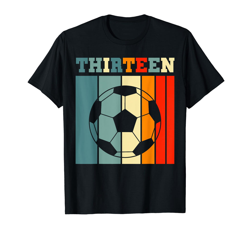 Thirteen 13Th Soccer Birthday Party T-Shirt - Aesthetic Graphic Men Women