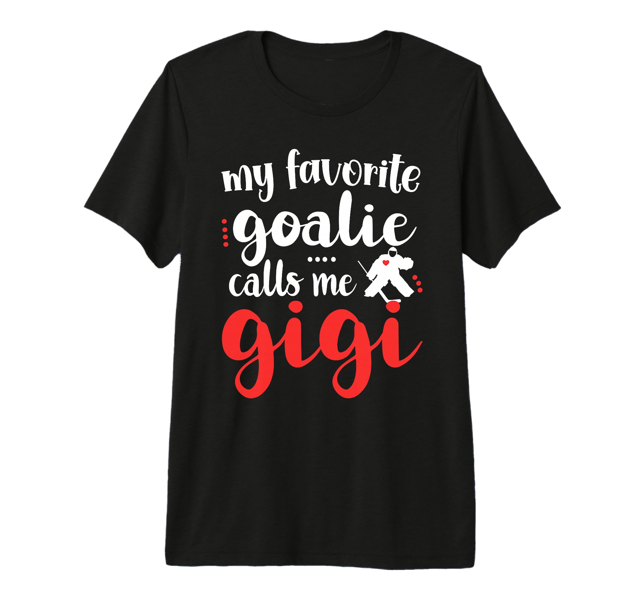 Proud Ice Hockey Goalie Gigi Hockey Keeper T-Shirt - Unique Graphic Unisex