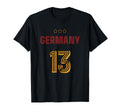 Germany Soccer 13 Football Game Fan T-Shirt - Minimalist Print for Adults