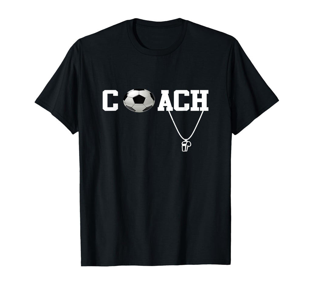Soccer Coach Whistle Ball Soccer T-Shirt - Custom Art Print for Adults