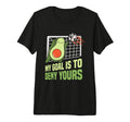 Avocado Soccer Goalie My Goal Is To T-Shirt - Minimalist Print for Adults