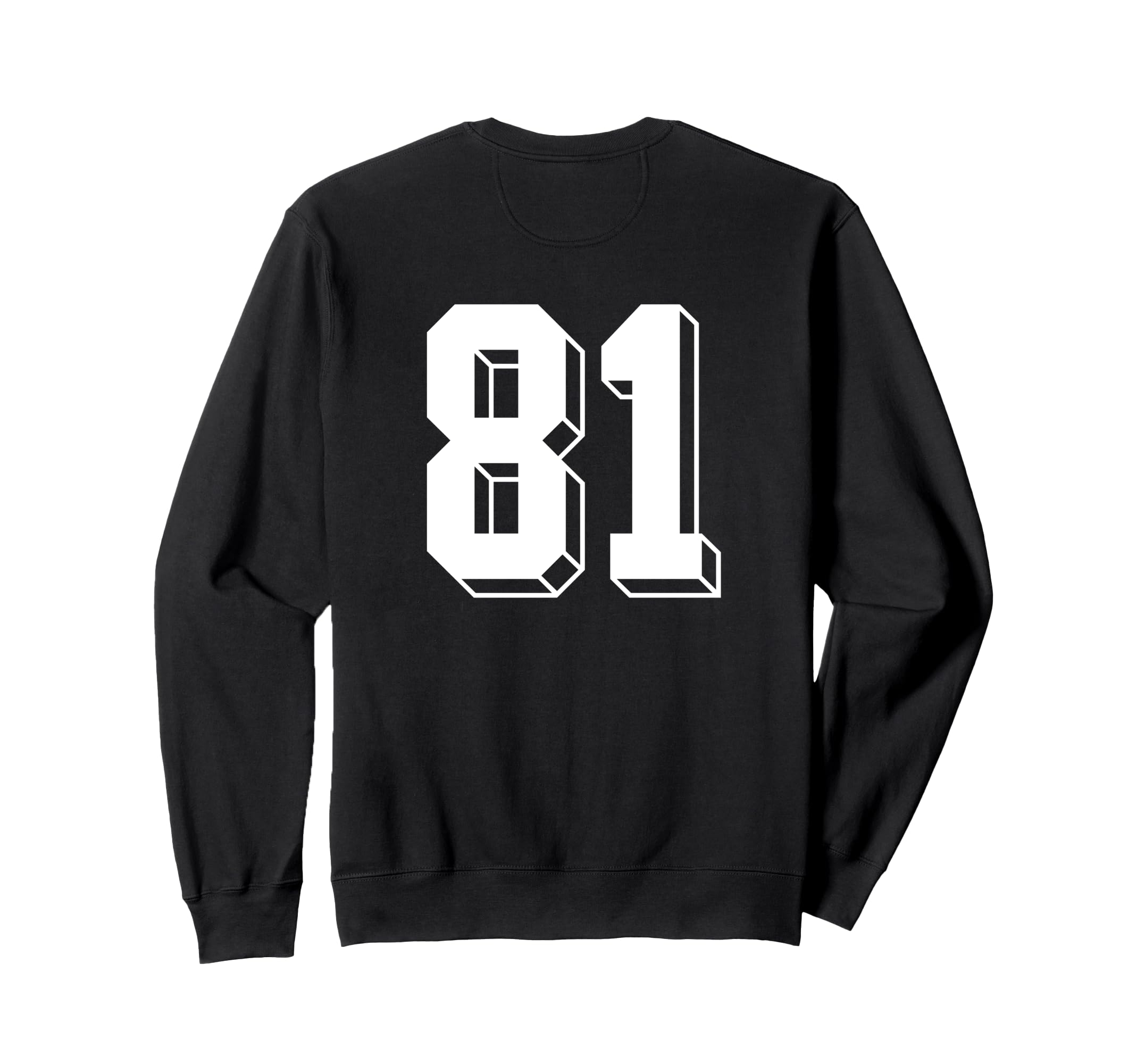 Number 81 Backside 80S 90S Team Sweatshirt - Aesthetic Graphic Men Women