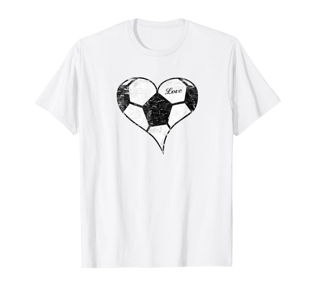 Soccer Love Soccer Heart Soccer Mom T-Shirt - Aesthetic Graphic Men Women