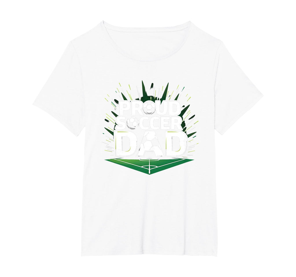 Proud Soccer Dad Cheering Sideline T-Shirt - Fun Novelty Design for Adults