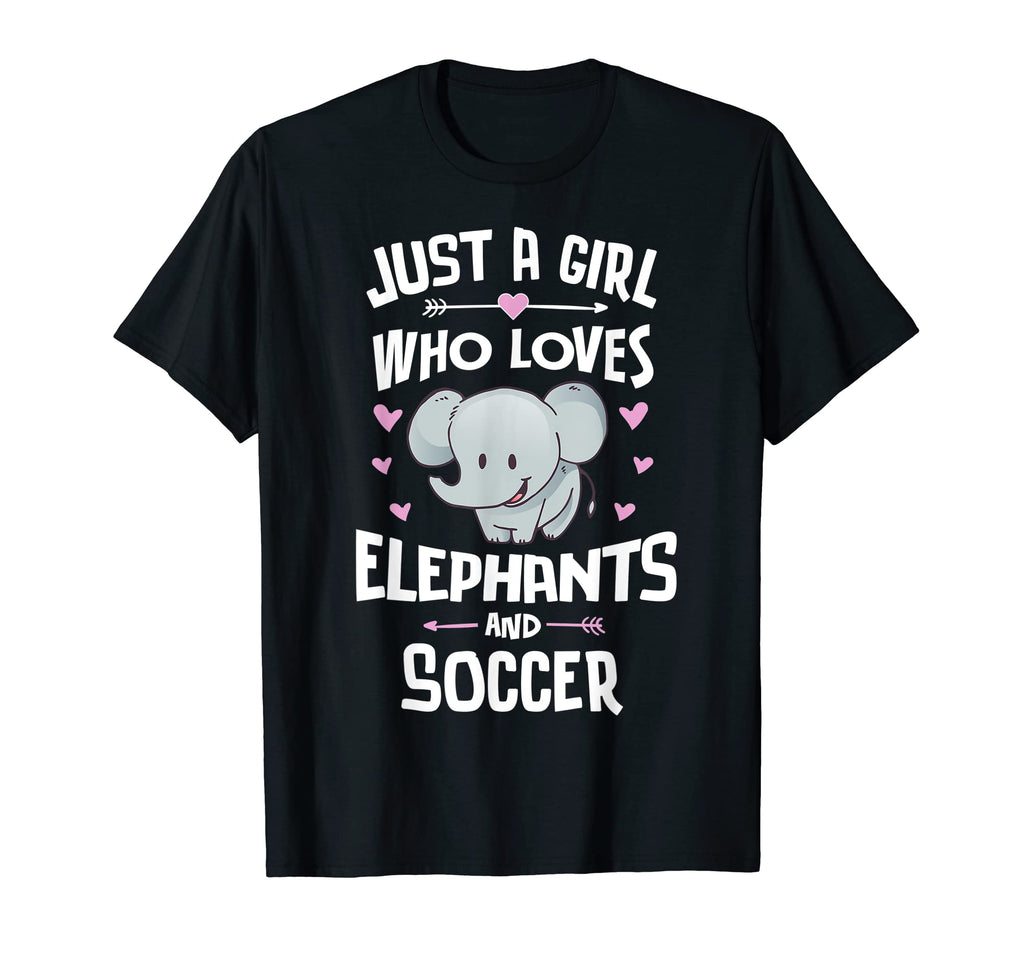 Just Who Loves Elephants And Soccer T-Shirt - Streetwear Style Men Women