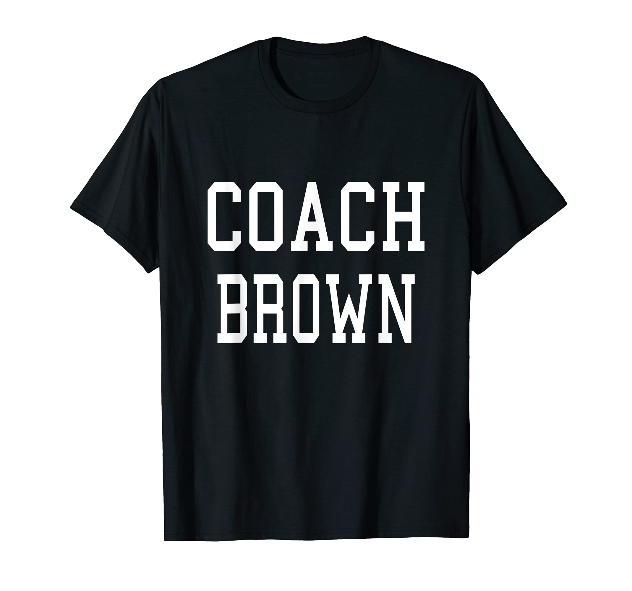 Coach Brown Custom Football Soccer T-Shirt - Fun Novelty Design Men Women