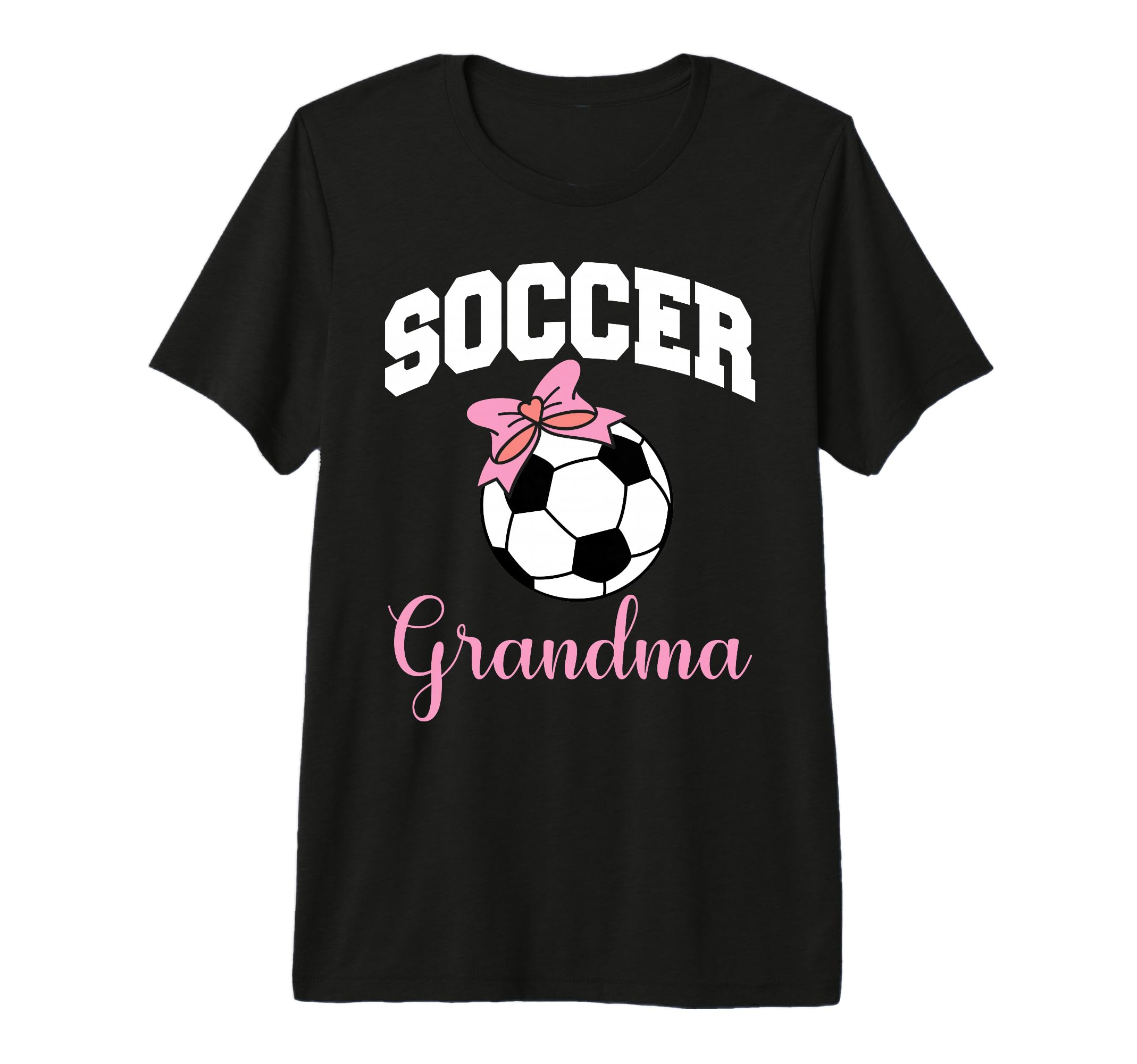 Soccer Grandma Coquette Bow Soccer Ball T-Shirt - Unique Graphic Unisex