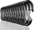 STURME 12pcs Carabiner Clip 3" Small Durable Carabiner Keychain Carabeaner Hooks