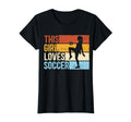 Sport Funny This Loves Soccer T-Shirt - Fun Novelty Design Unisex
