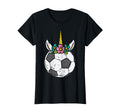 Unicorn Head Soccer Ball Football T-Shirt - Trendy Graphic for Adults