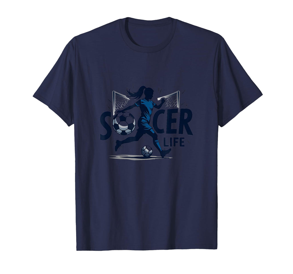 Soccer Is Life Womens Passion T-Shirt - Custom Art Print for Adults