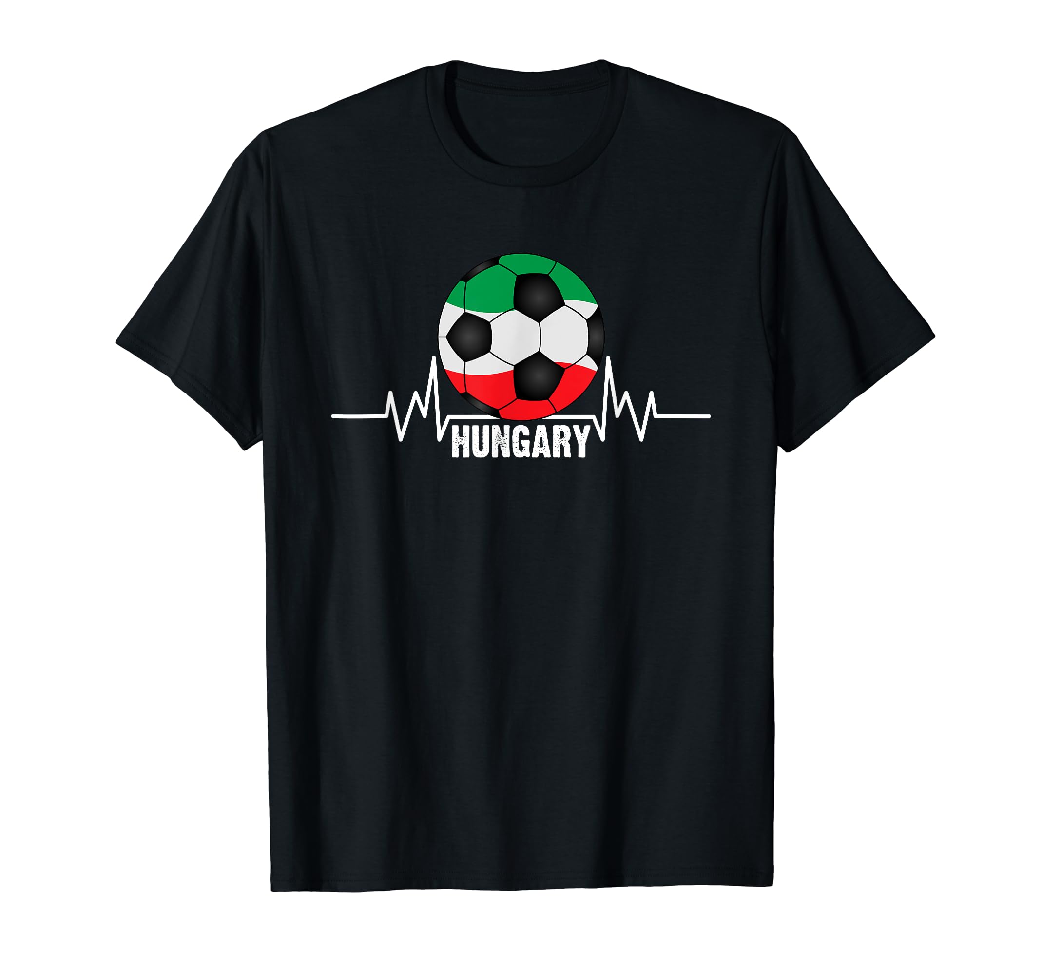 Hungary Sport Enthusiast Heartbeat T-Shirt - Custom Art Print Unisex
