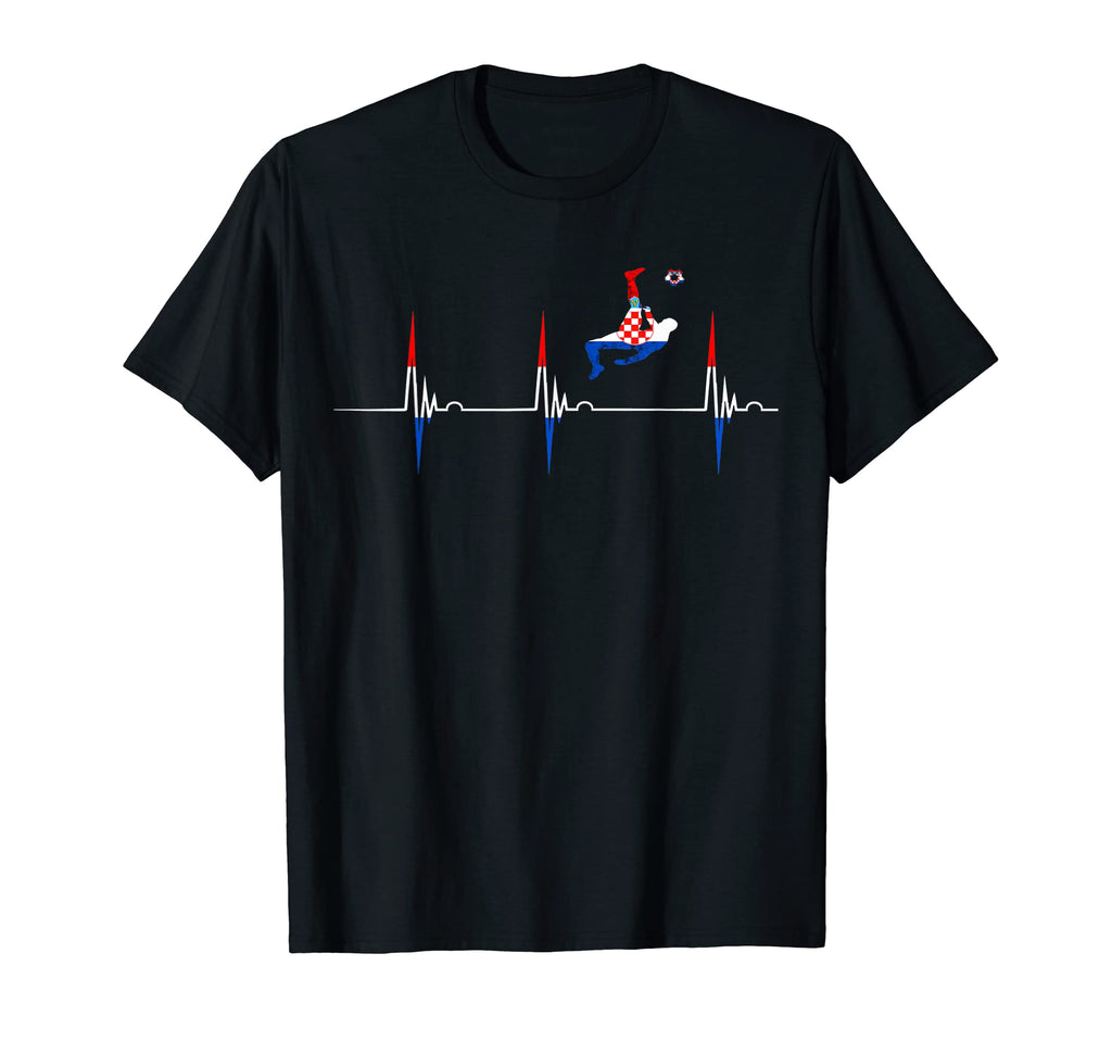Croatian Flag Croatian Soccer T-Shirt - Minimalist Print for Adults