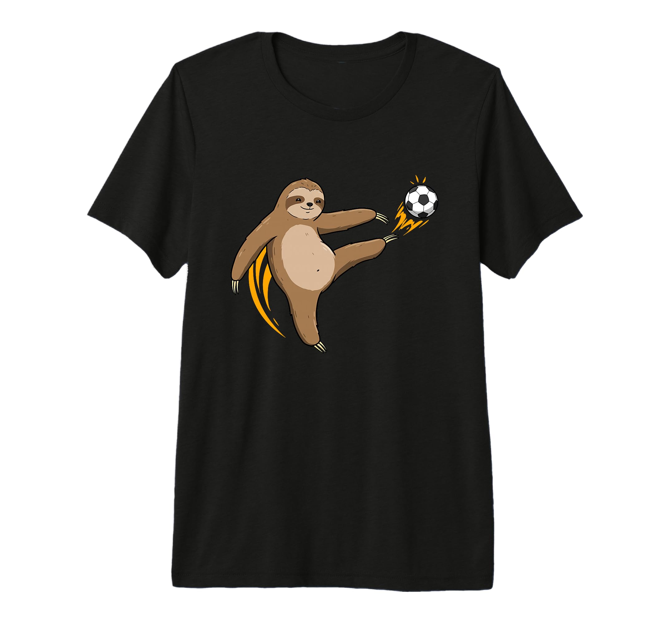 Playful Sloth Football Star Champion T-Shirt - Custom Art Print Men Women