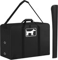 SIRUITON Dog Playpen Storage Bag Fits 45 H 8 Panels and 9 Stakes Foldable Exercise Pet Playpen, Dog Fence Travel Bag, with Reinforcing Plate & Shoulder