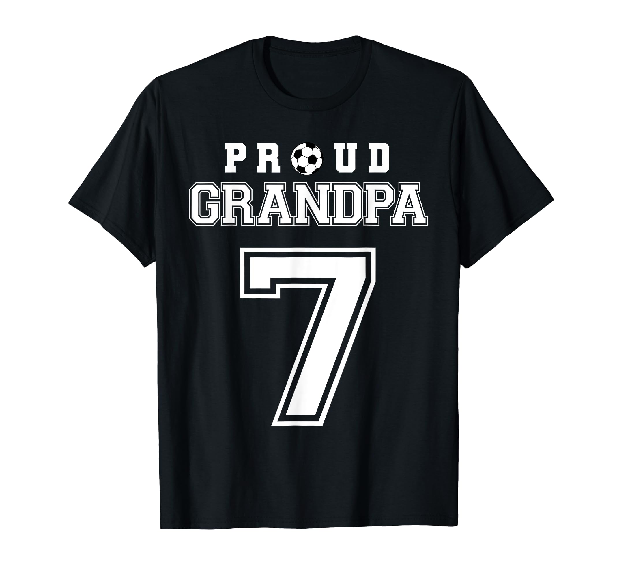 Number 7 Custom Proud Soccer Futbol T-Shirt - Unique Graphic for Adults