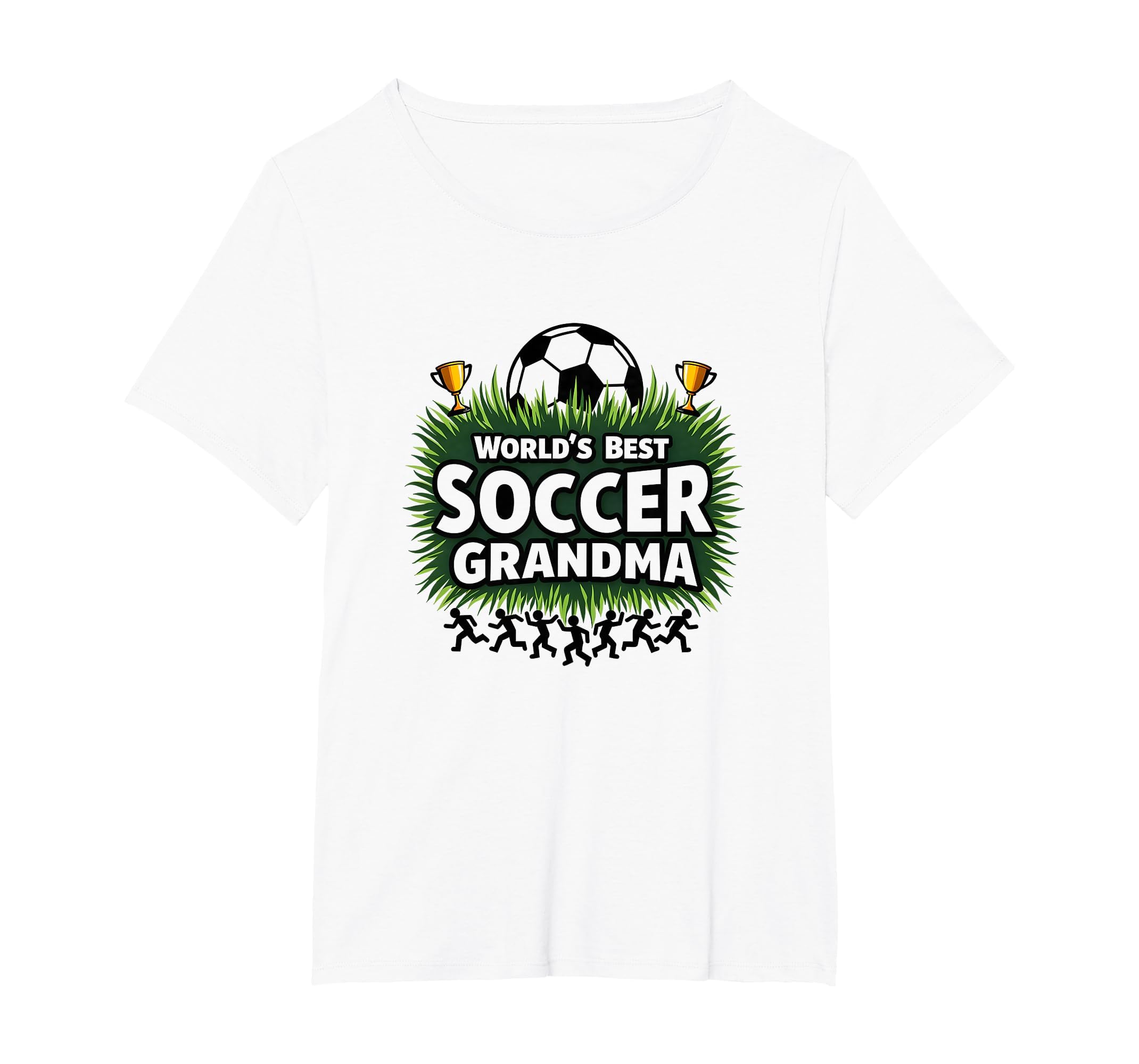 Worlds Best Soccer Grandma Champion T-Shirt - Minimalist Print for Adults
