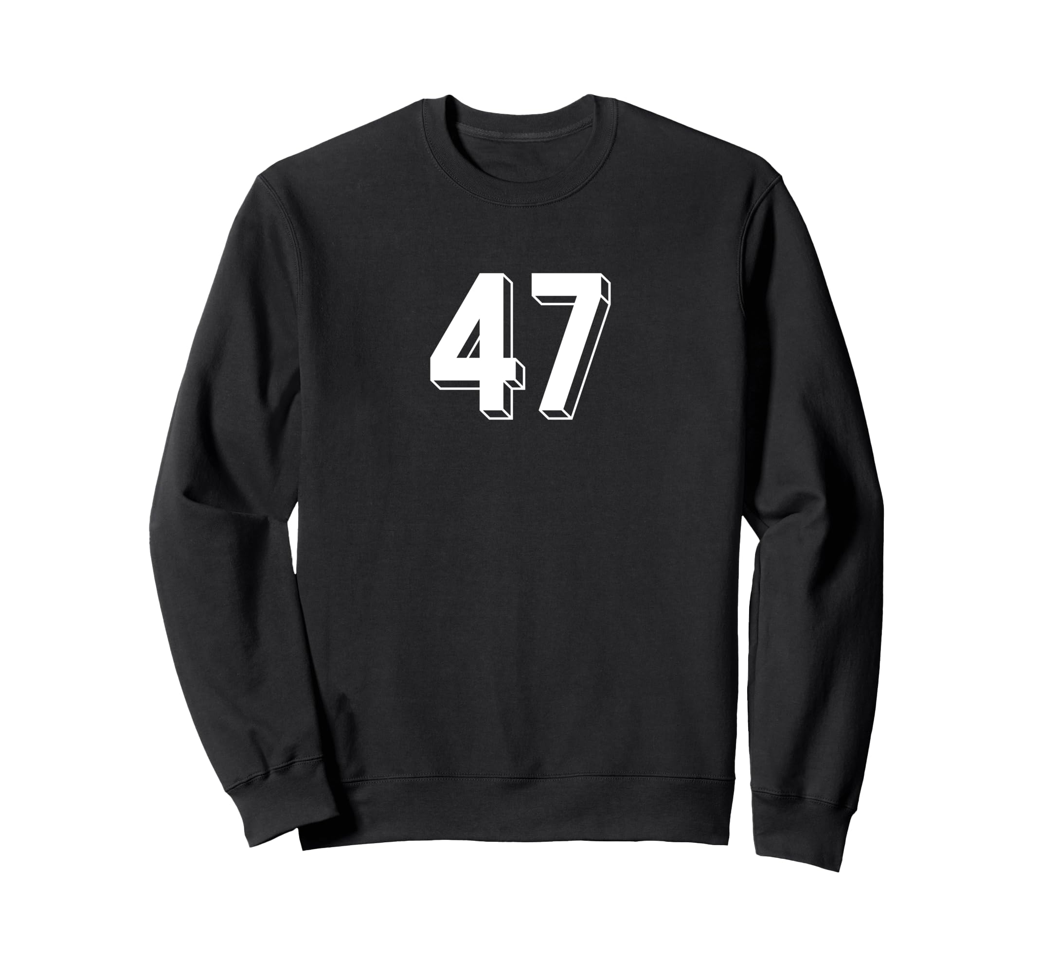 Number 47 80S 90S Soccer Team Sweatshirt - Minimalist Print Men Women