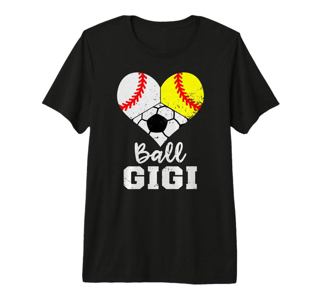 Ball Gigi Heart Funny Baseball Softball T-Shirt - Trendy Graphic Unisex