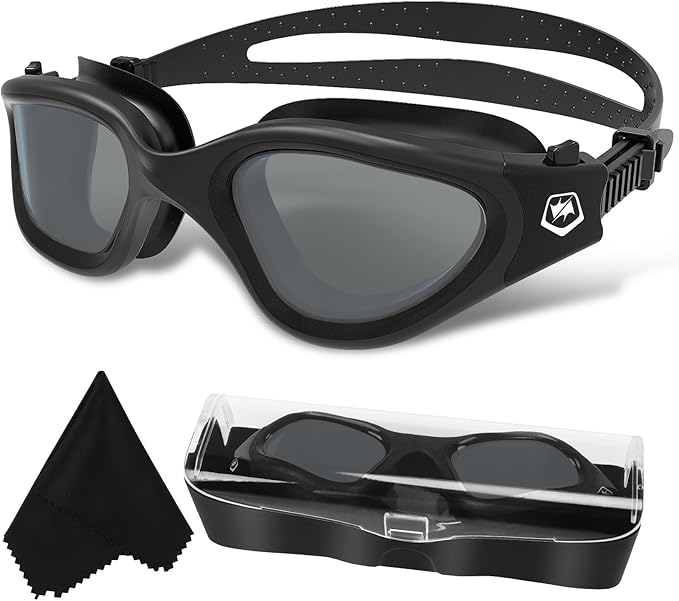 WIN.MAX Polarized Swimming Goggles Swim Pool Goggles Anti Fog Anti UV No Leakage Clear Vision for Men Women Adults Teenagers