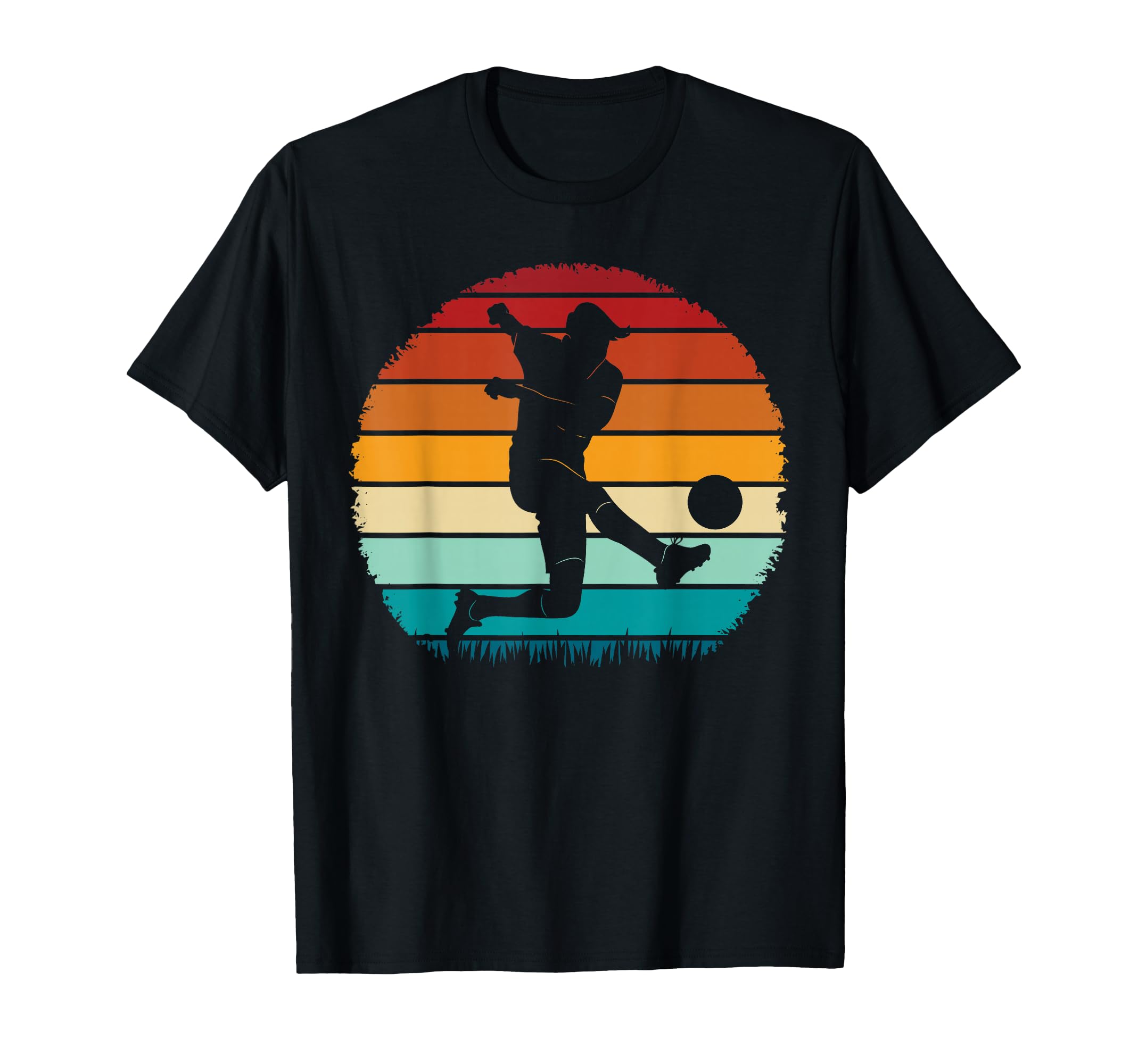 Soccer Players Sunset Colors Soccer T-Shirt - Streetwear Style Unisex