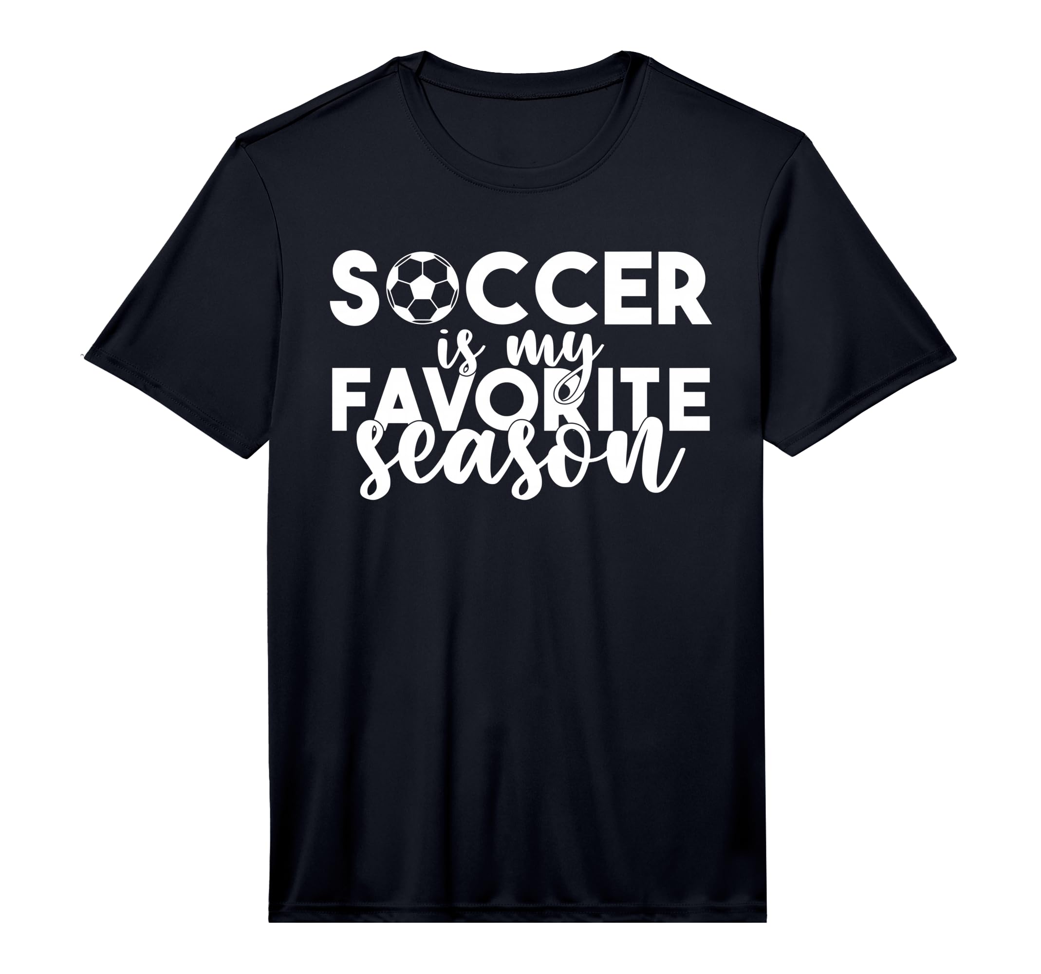Soccer Is My Favorite Season Soccer T-Shirt - Custom Art Print for Adults