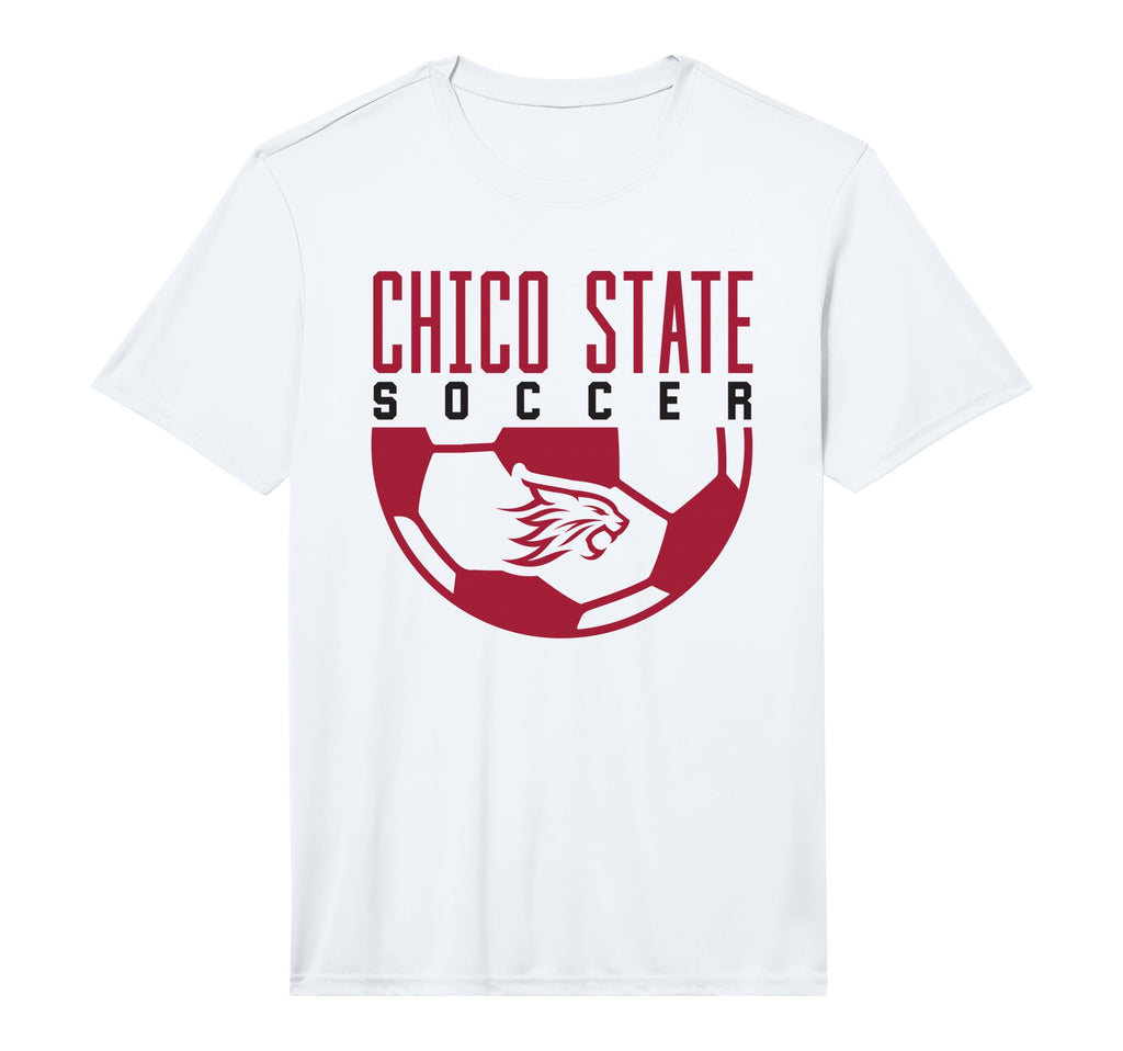 Chico State Wildcats Soccer Arch T-Shirt - Casual Everyday Wear for Adults