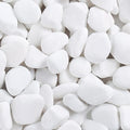 SIDONG 10 lbs White River Rocks, 1.2-2 Inches Matte Pebbles for Indoor Plants, Aquarium Rocks Used in Fish Tank, Decorative Stones for Plants, Vases, Home Décor, Crafting, Garden Landscaping