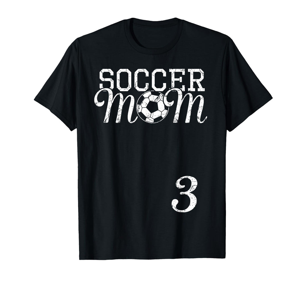Soccer Mom Jersey Number 3 Favorite Player T-Shirt - Trendy Graphic Unisex