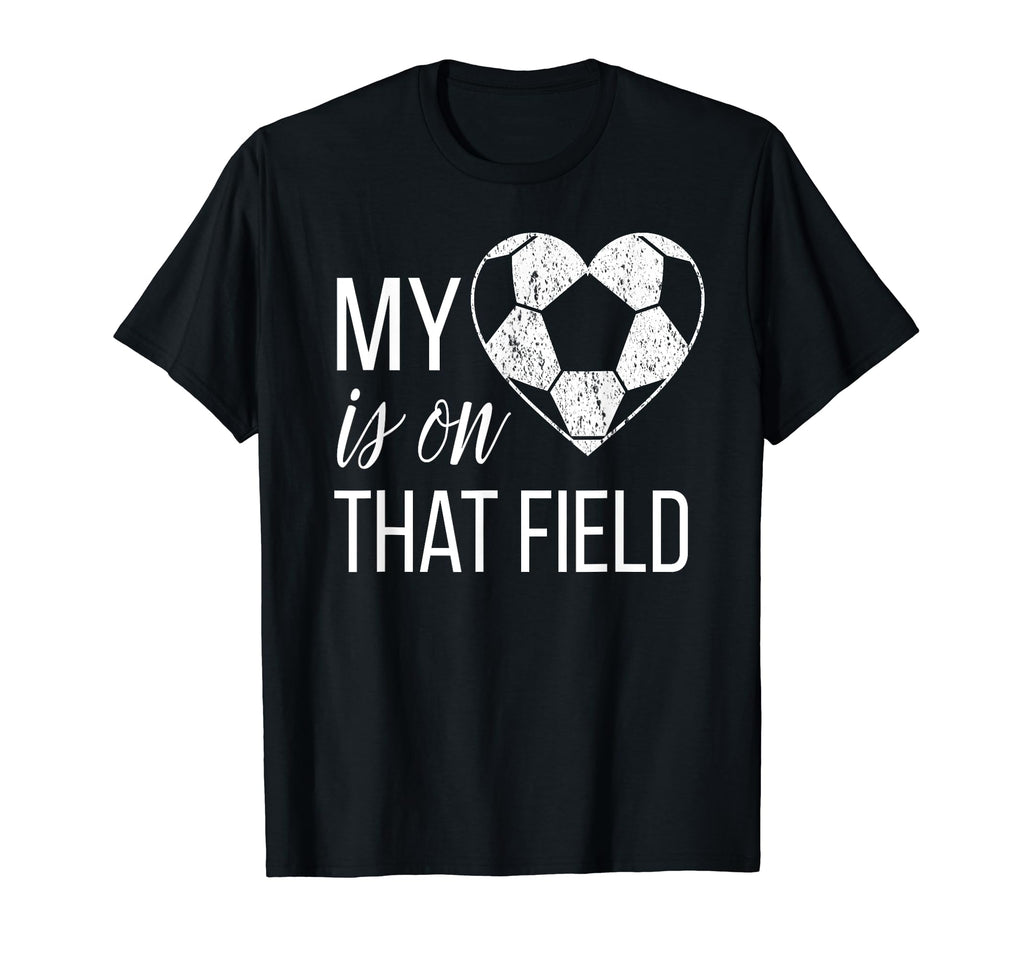 Soccer Mom My Heart Is That Soccer T-Shirt - Trendy Graphic for Adults