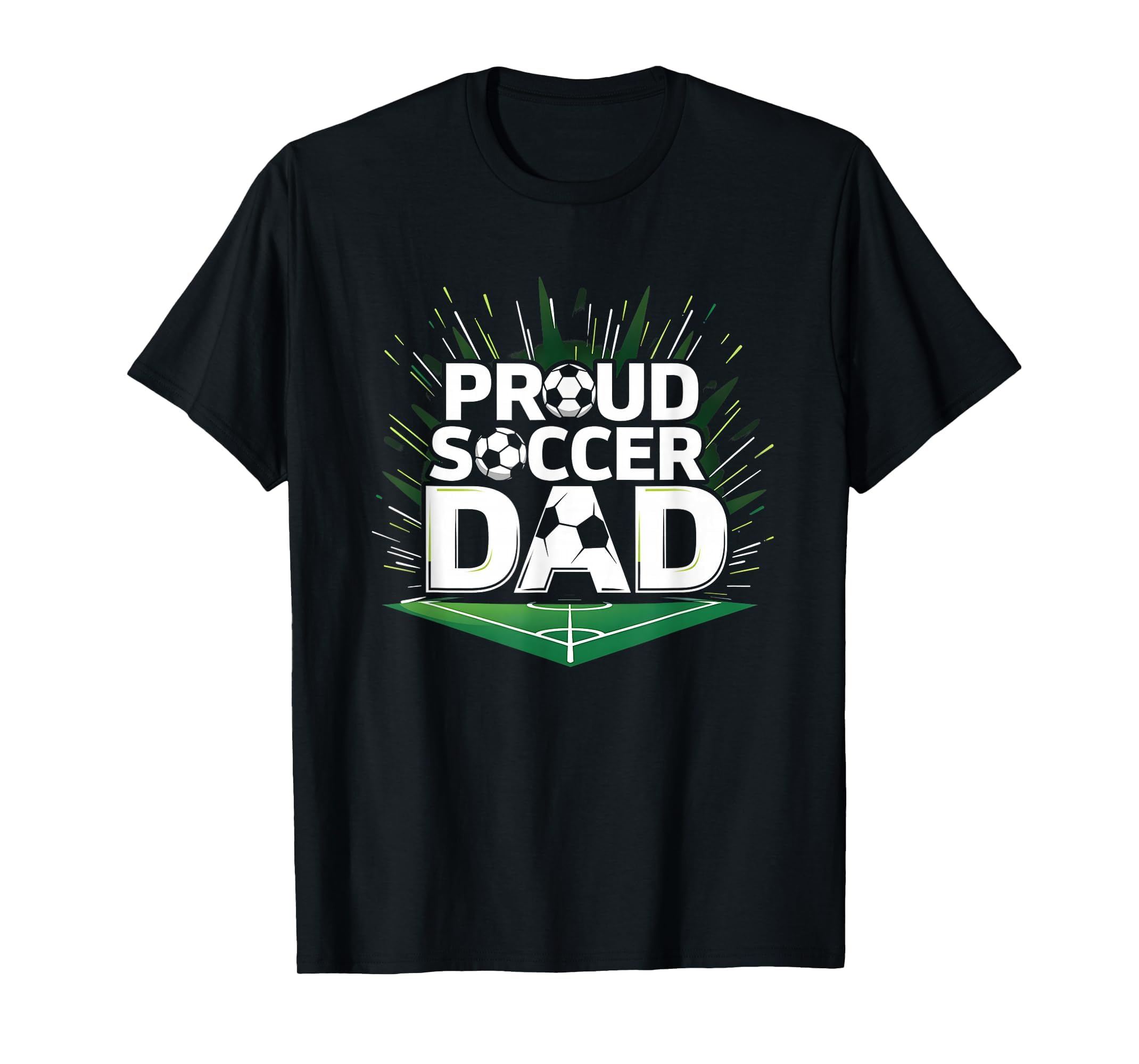 Proud Soccer Dad Cheering Sideline T-Shirt - Streetwear Style Men Women